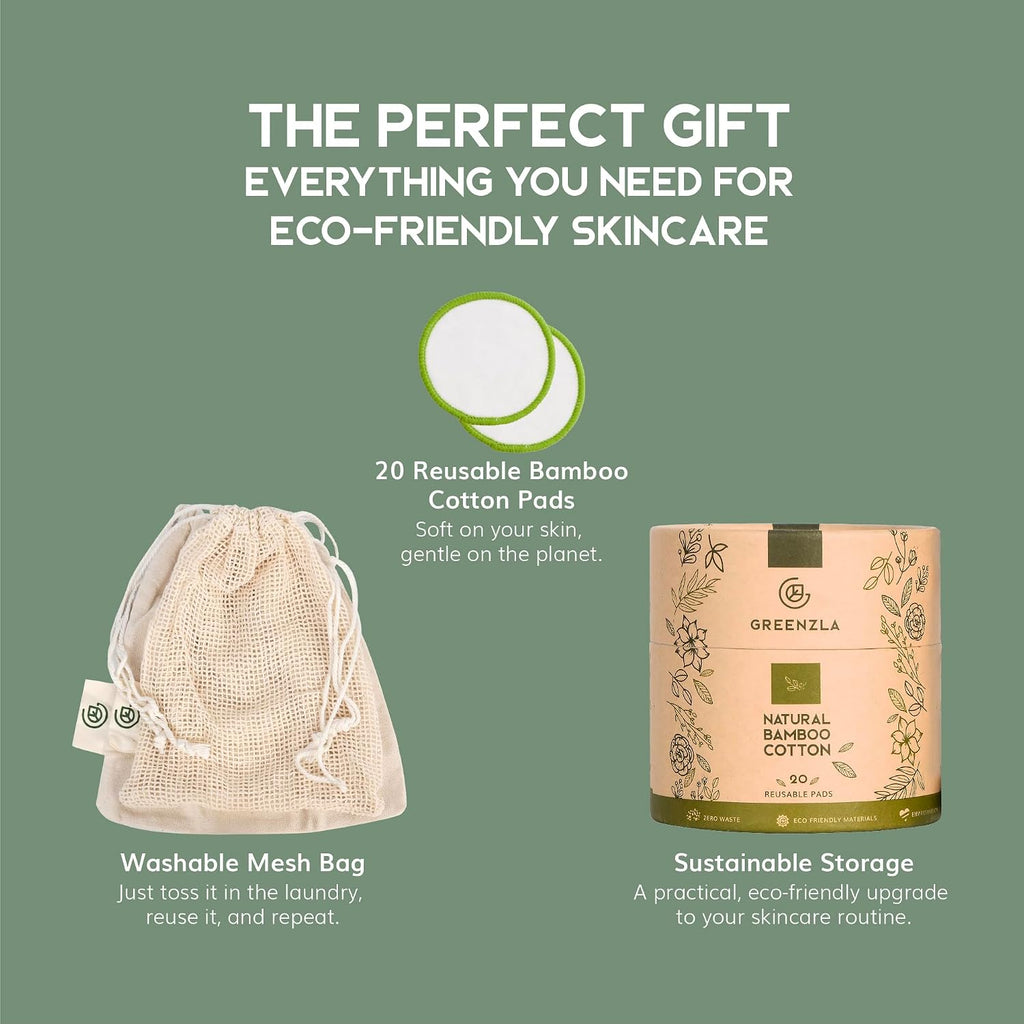 Greenzla Reusable Makeup Remover Pads – 18 Pack – view 9