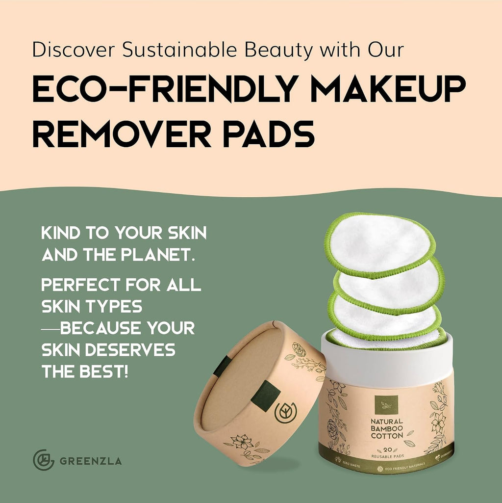 Greenzla Reusable Makeup Remover Pads – 18 Pack – view 14