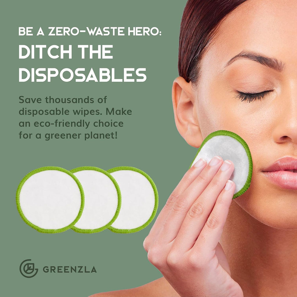 Greenzla Reusable Makeup Remover Pads – 18 Pack – view 10