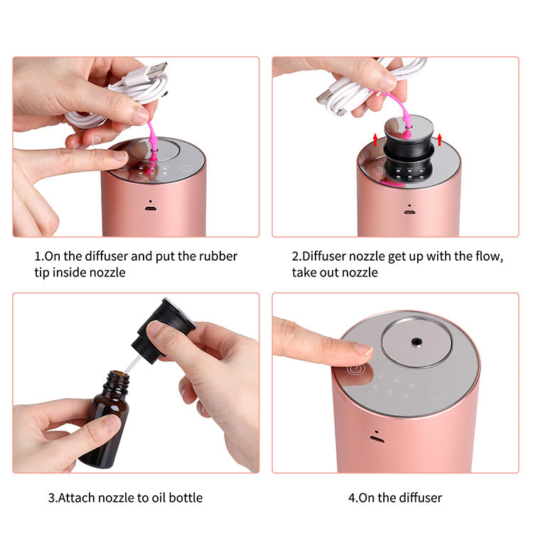 Portable Car Aroma Oil Nebuliser Diffuser