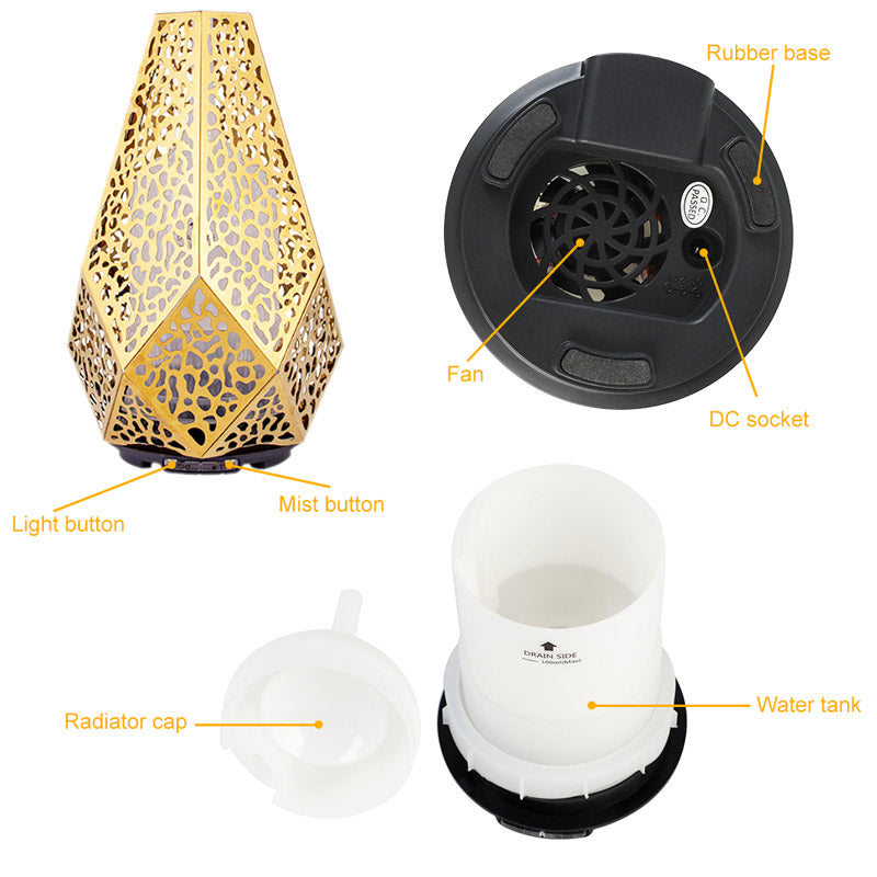 Elegant Iron Essential Oil Diffuser
