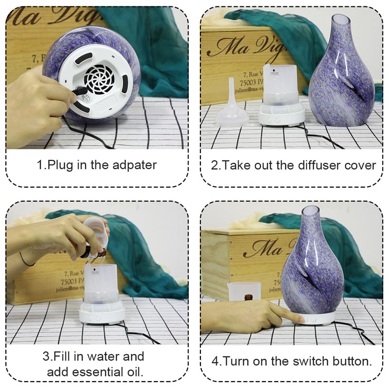 Sleek Glass Essential Oil Diffuser