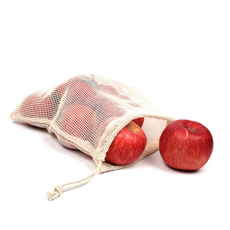 Reusable Cotton Grocery Mesh Bags - 5 Bags