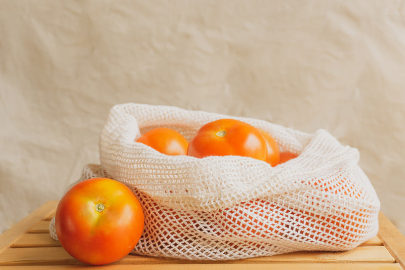 Reusable Cotton Grocery Mesh Bags - 5 Bags