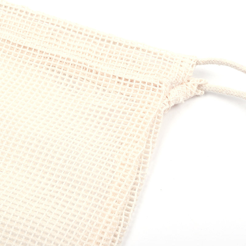 Reusable Cotton Grocery Mesh Bags - 5 Bags