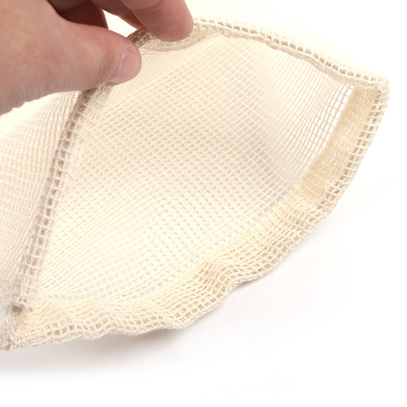 Reusable Cotton Grocery Mesh Bags - 5 Bags