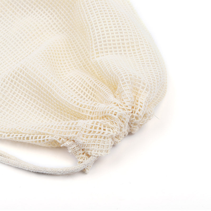 Reusable Cotton Grocery Mesh Bags - 5 Bags