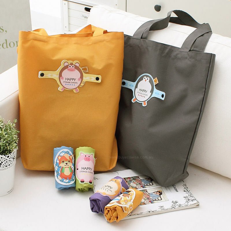Creative Cartoon Foldable Portable Shopping Bag