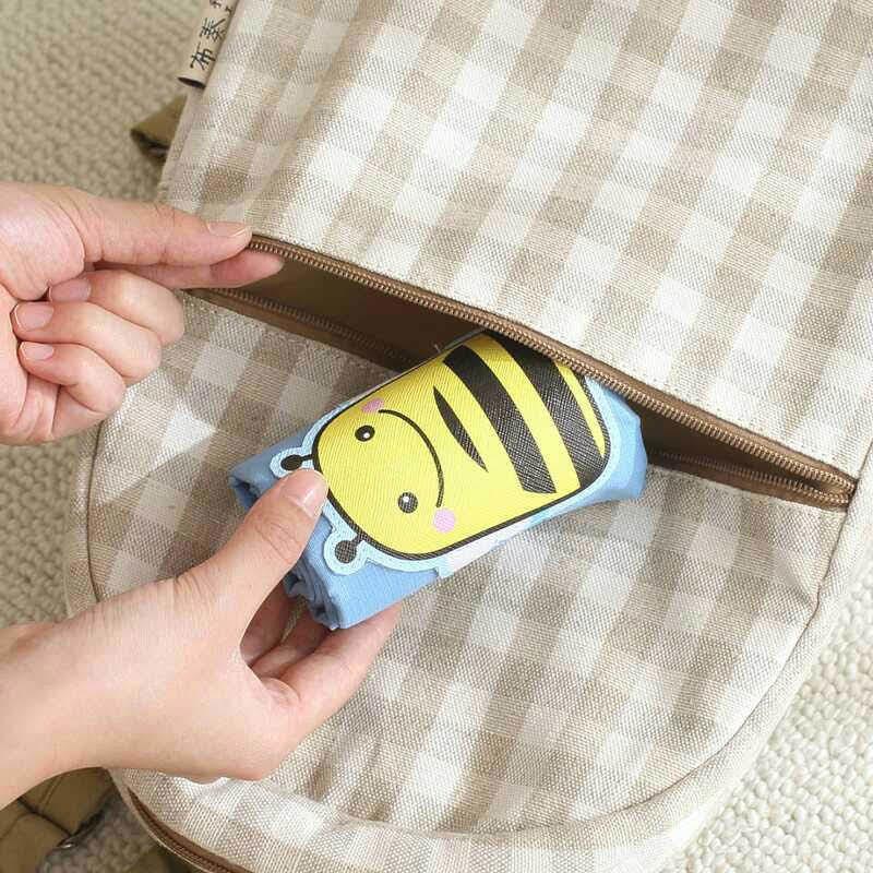 Creative Cartoon Foldable Portable Shopping Bag