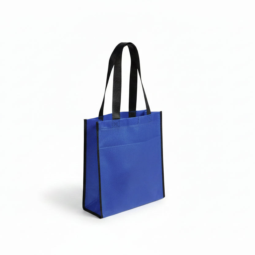 Blue reusable tote bag