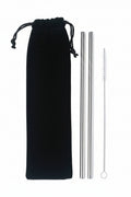 2 Pack Reusable Stainless Steel Drinking Straws