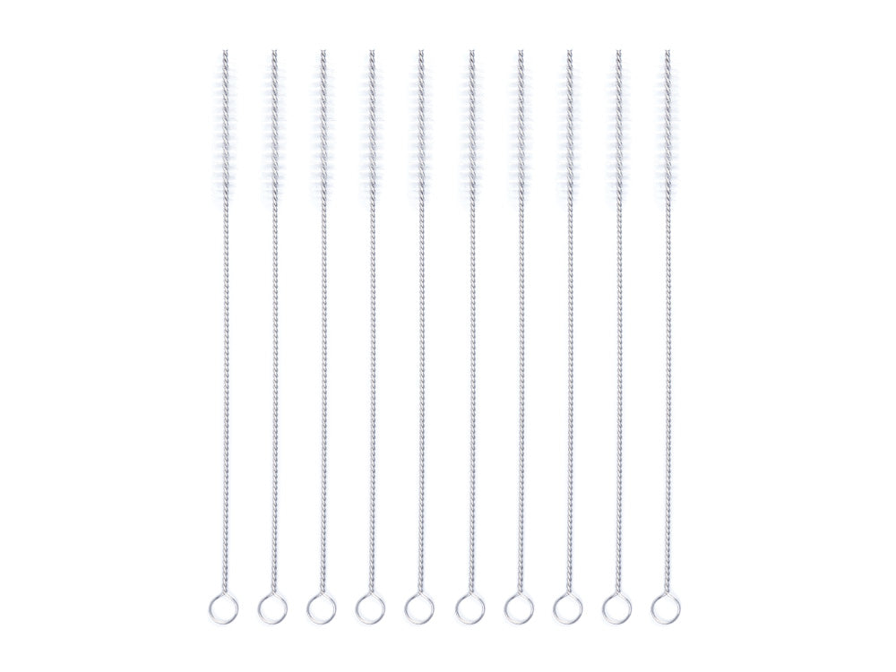 10 Pack Stainless Steel Straw Cleaning Brush