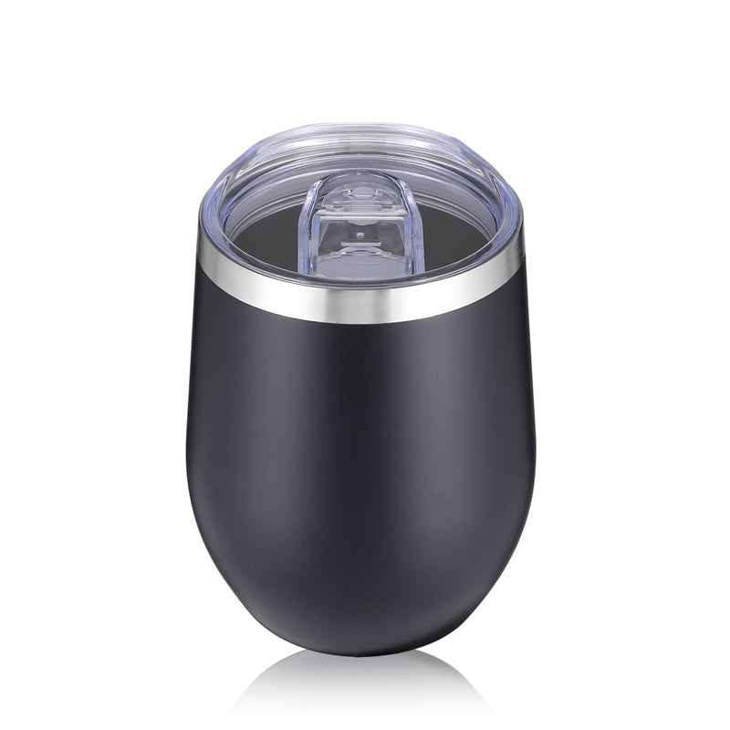 Black Insulated Wine Tumblers 2-Pack 355ml