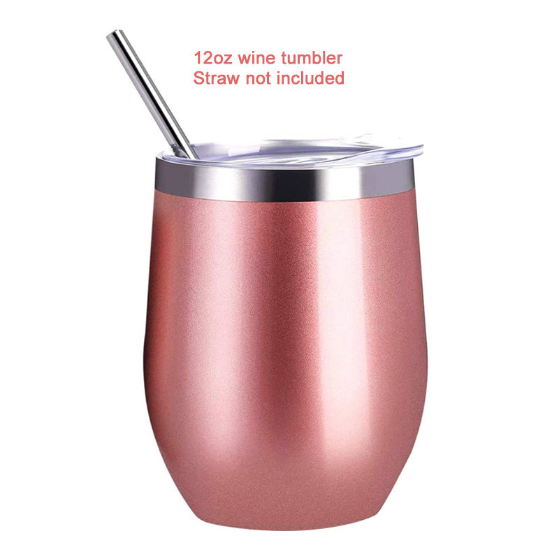 Rose Gold Insulated Wine Tumbler 2-Pack 355ml