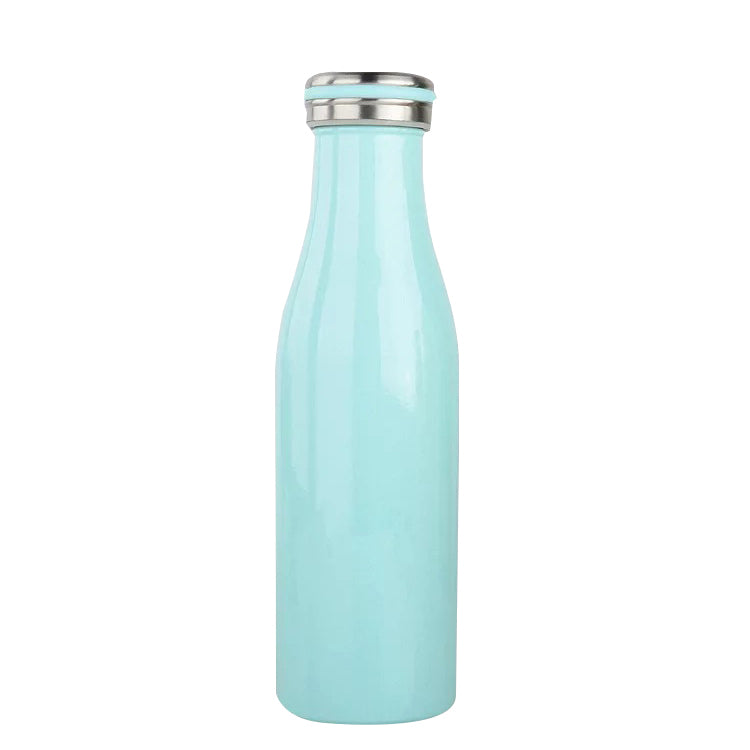 Portable Stainless Steel Water Bottle – Size: 500ml, Colour: Light Blue