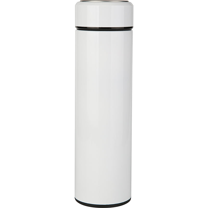 Slimline Stainless Steel Water Bottle 500ml – Colour: White