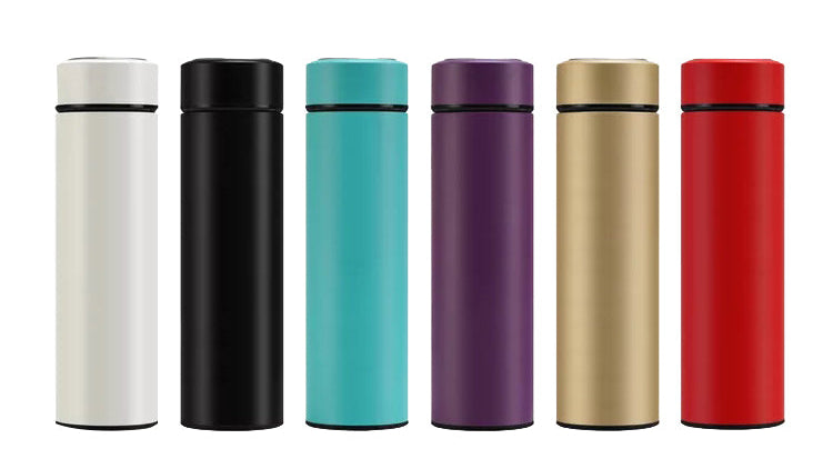 Slimline Stainless Steel Water Bottle 500ml