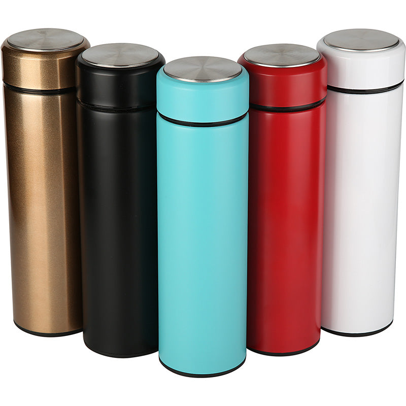 Slimline Stainless Steel Water Bottle 500ml
