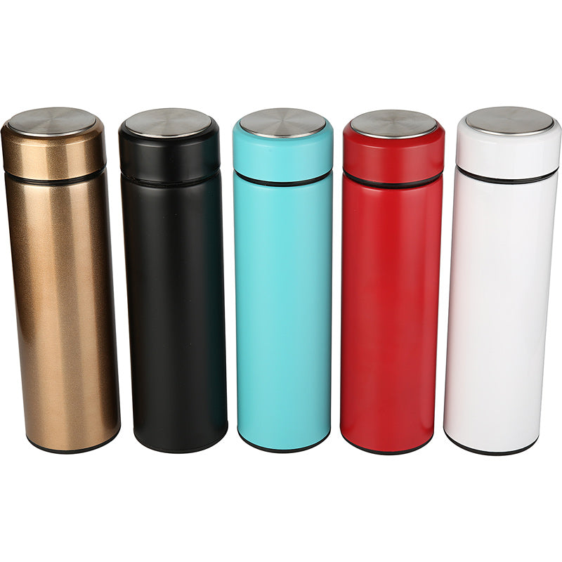 Slimline Stainless Steel Water Bottle 500ml