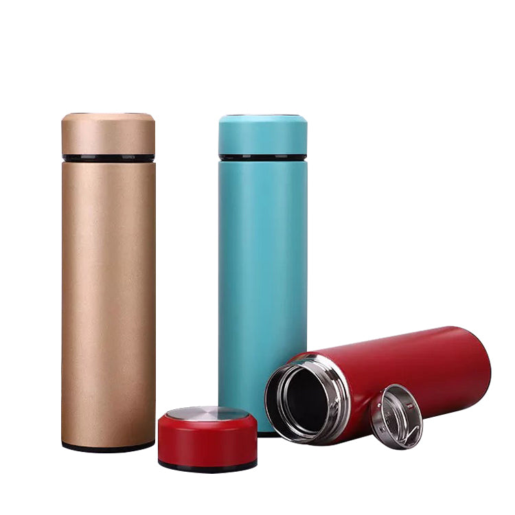 Slimline Stainless Steel Water Bottle 500ml