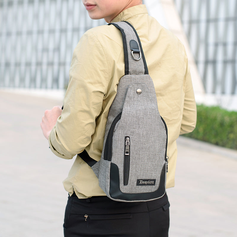 Cross Body Sling Bag Backpack with USB Charge