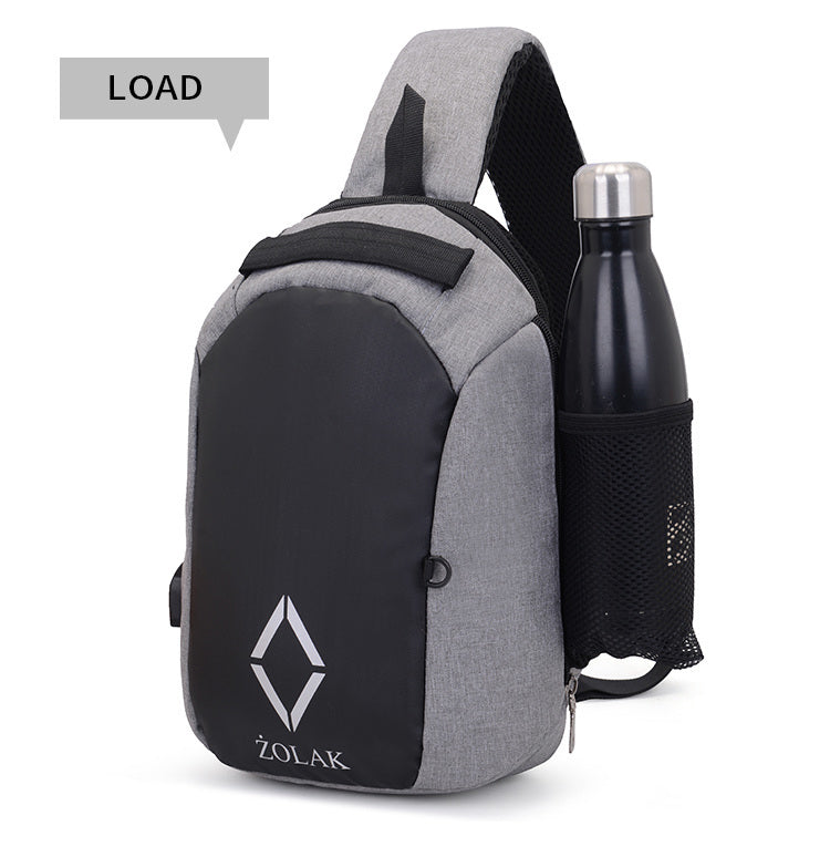 Cross Body Messenger Sling Bag with USB Charge