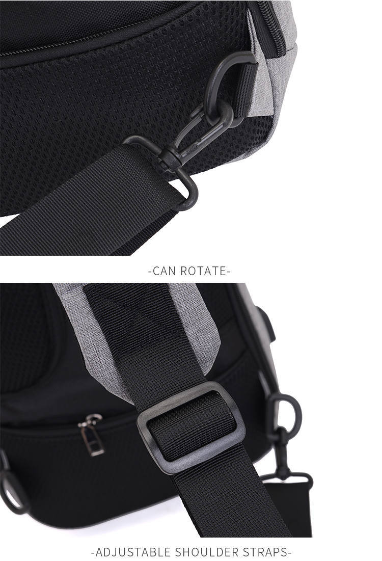 Cross Body Messenger Sling Bag with USB Charge