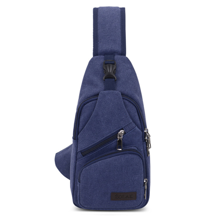 Single Strap Canvas Sling Messenger Cross Body Bag – Colour: Blue