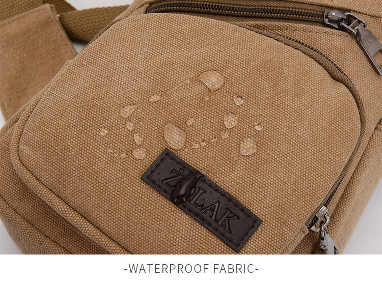 Single Strap Canvas Sling Messenger Cross Body Bag