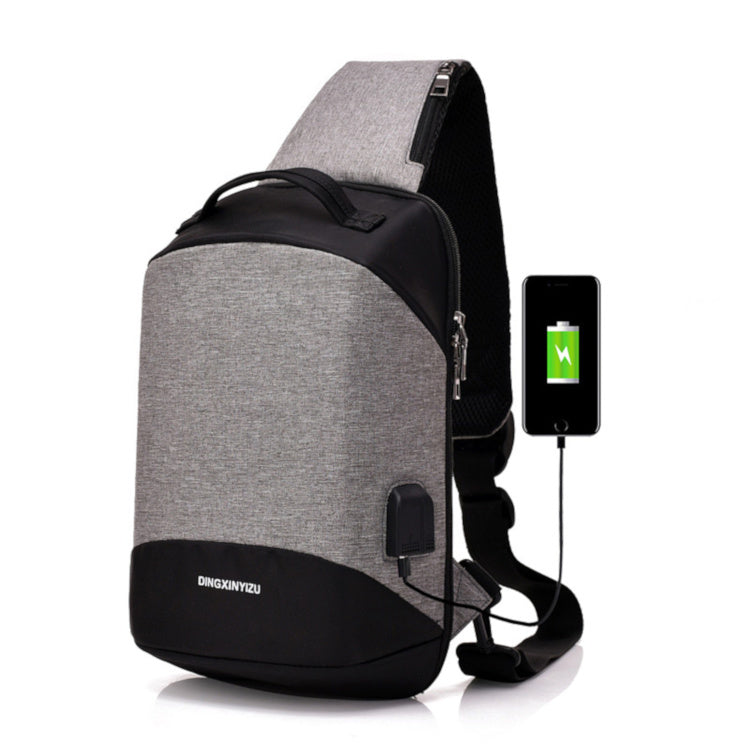 Anti-Theft Sports Shoulder Chest Bag with USB Charge