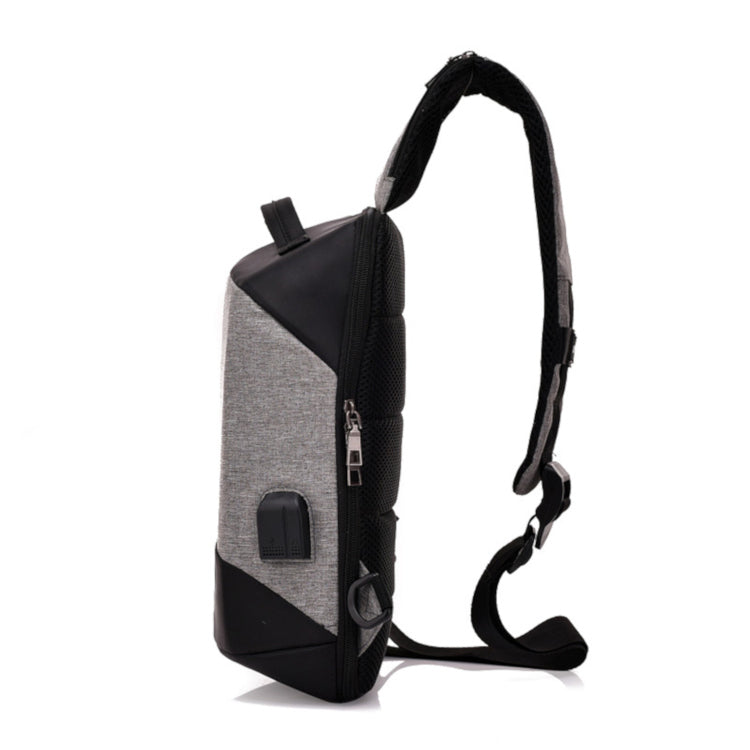 Anti-Theft Sports Shoulder Chest Bag with USB Charge