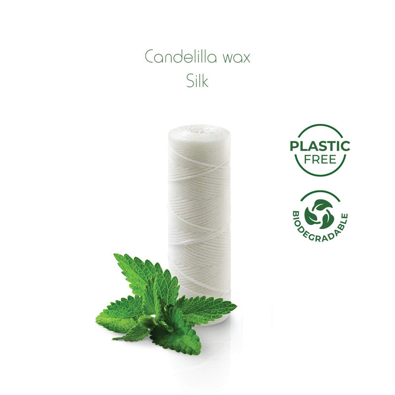 Natural Silk Dental Floss in Glass Bottle