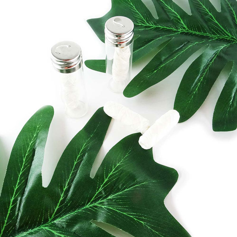 Natural Silk Dental Floss in Glass Bottle