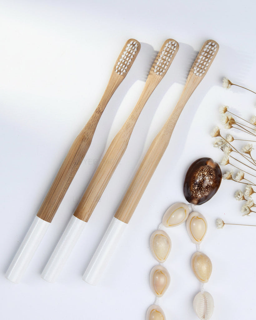 Soft Flat Bristle Bamboo Toothbrush