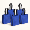 Reusable Front-Pocket Shopping Bag Multipacks in blue